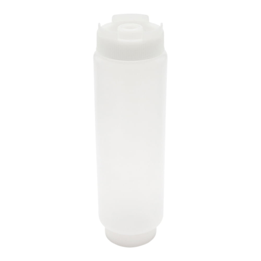 First In First Out 32 oz Clear Plastic Squeeze Bottle - Inverted, Refill &  Dispensing Lid - 3 1/2 x 3 1/2 x 9 - 1 count box