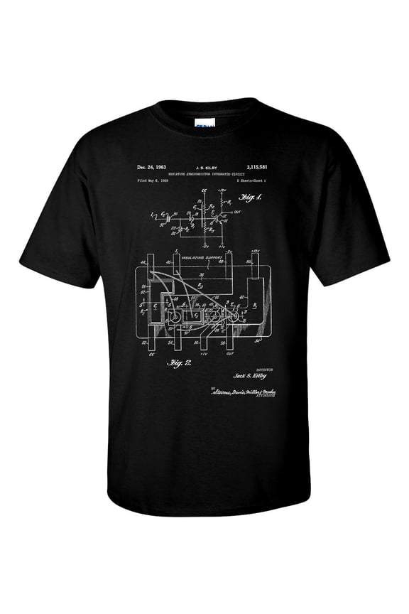First Integrated Circuit Patent Electrical Engineer T Shirt