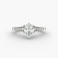 thumbnail image 1 of First Jewel 1.6 Ct Pear Cut Lab Created Diamond Ring - 14K White Gold Plated Women's Wedding Band - Gift for Mom or Wife - Solitaire Accent Engagement Ring, 1 of 3
