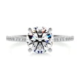 thumbnail image 1 of First Jewel 1.9 Ct Round Cut Broad Eternity Band Diamond Ring - Gorgeous Lab-Created Simulated Diamond - 14K White Gold Over - Unique Women's Engagement Ring - Perfect for Anniversary and Birthday, 1 of 6