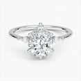 thumbnail image 1 of First Jewel 14K White Gold Plated Rings - 2.1 Ct Pear Cut Diamond Rings - Latest Engagement Diamond Rings for Women - Special Occasion Rings for Her - Christmas Special Gifts, 1 of 3