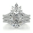 thumbnail image 1 of First Jewel Elegant 2.3 Ct Radiant Cut Bridal Engagement Wedding Diamond Ring for Her - Beautiful Lab-Created Simulated Diamond Set in 14K White Gold Over - Ideal Gift for Women’s Special Occasions, 1 of 6