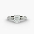 thumbnail image 1 of First Jewel Radiant Cut 1.9 Ct Lab Created Diamond Bypass Ring for Women’s - 14K White Gold Plated Wedding Anniversary Ring - Women’s Ring - Forever Diamond Ring for Women’s - Promise Wedding Gift, 1 of 4