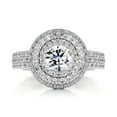 thumbnail image 1 of First Jewel Wedding Ring - Round Cut Brilliant 1.8 Ct Diamond Ring for Her - White Gold Over 14K Silver Diamond Ring for Her - Engagement Wedding Diamond Ring for Her - Halo Diamond Ring for Her, 1 of 6