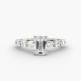 thumbnail image 1 of First Jewelry 1.5 Ct Emerald Cut Lab-Grown Moissanite Anniversary Ring for Wife - 14K White Gold Plated Engagement Ring for Women - Solitaire Wedding Band - Daughter’s Wedding Anniversary Gift, 1 of 4