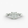 thumbnail image 1 of First Jewelry Radiant Cut 1.5 Ct Moissanite Wedding Anniversary Ring - 14K White Gold Plated Women's Moissanite Ring - Valentine's Day Moissanite Ring - Anniversary Gift, 1 of 3