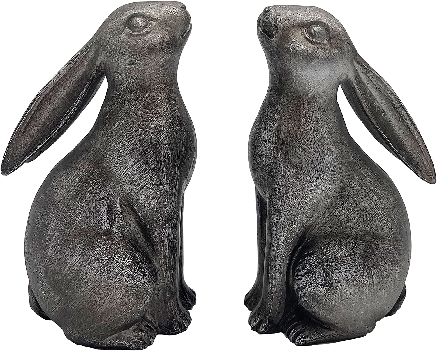 First of a Kind Rabbit Bookends, Resin Decorative Heavy Duty Cute ...