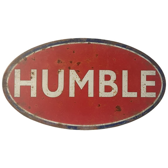First of a Kind Metal Humble Sign Wall Farmhouse Decor, Easy to Hang - Vintage & Farmhouse Decor, Red, Blue Decor Metal Sign for Home & Kitchen, Bar, Garage