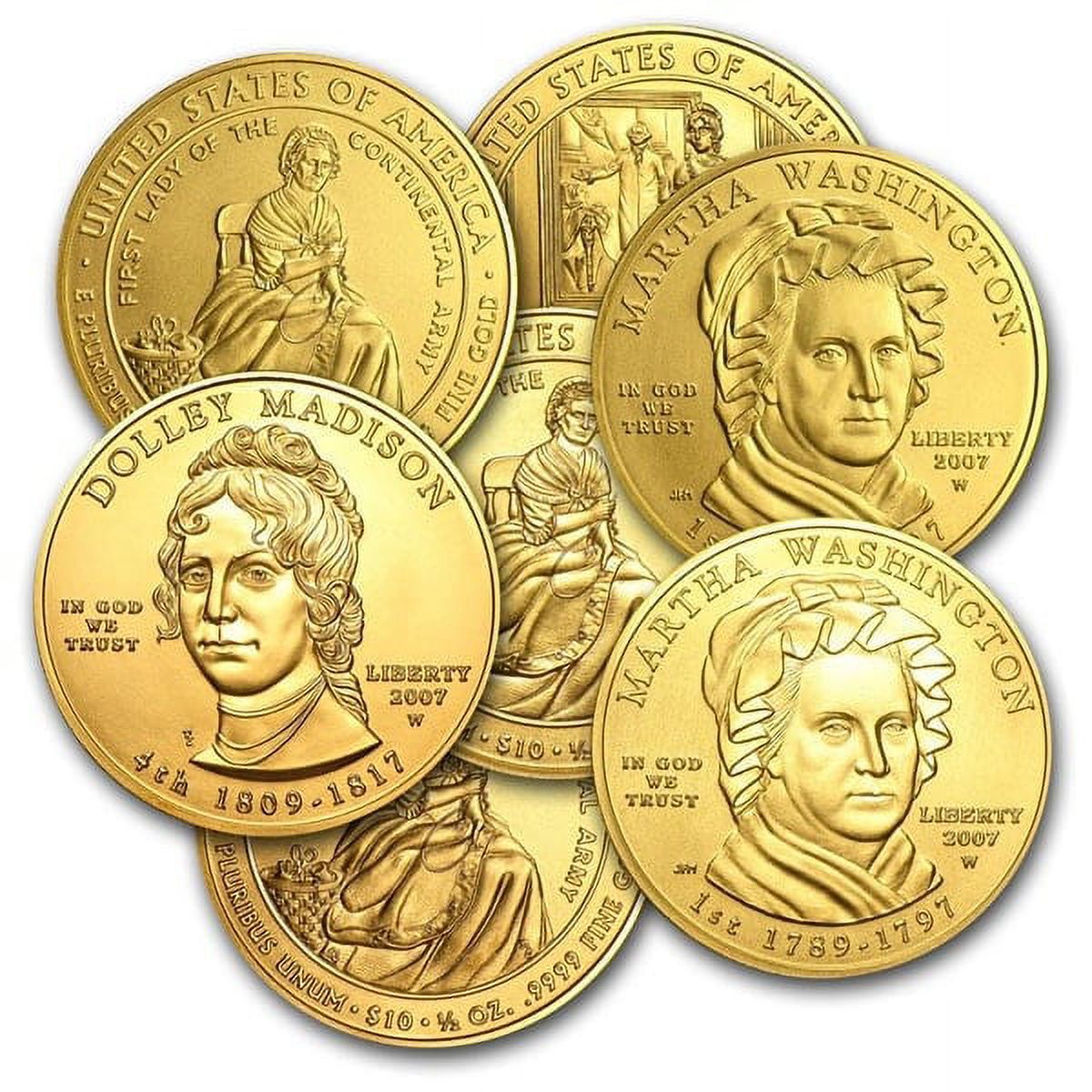 First Lady - U.S. Commemorative 1/2 Oz .9999 Gold $10 Coin