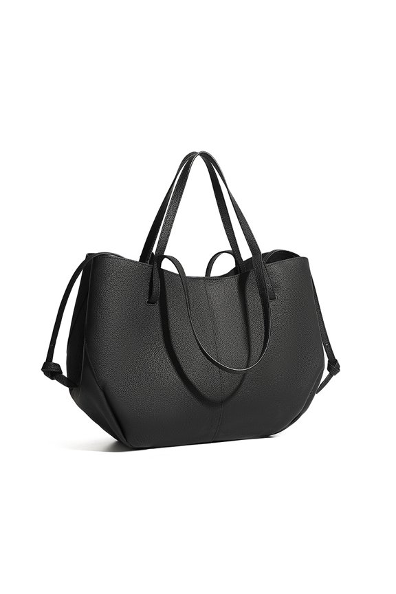 First Layer Cowhide Big Tote Women's Bag Versatile Shopping Simple Child and Mother Bag Genuine Leather Bag