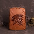 thumbnail image 1 of First Layer Cowhide Men's Backpack,Brown, 1 of 2