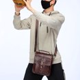 thumbnail image 1 of First Layer Cowhide Men's Casual One Shoulder Messenger Bag,Yellowbrown, 1 of 2