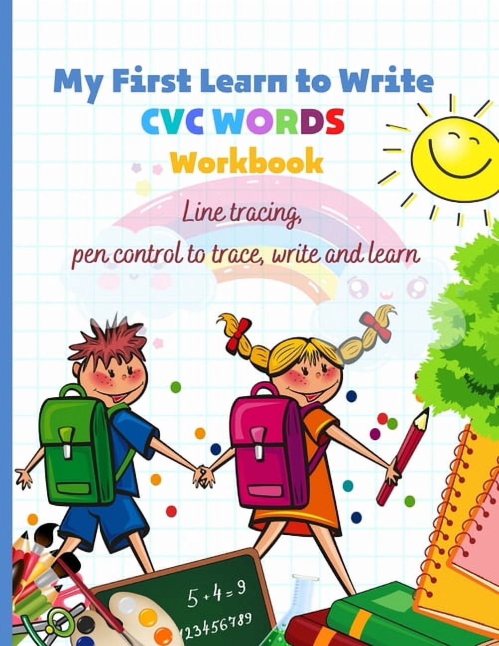 Walmart Writing My First Learn to Write CVC WORDS Workbook Line tracing, pen control to ...