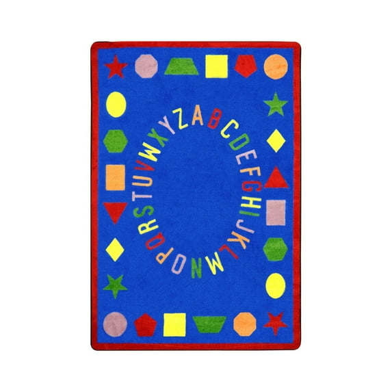 First Lessons 10'9" x 13'2" area rug in color Blue