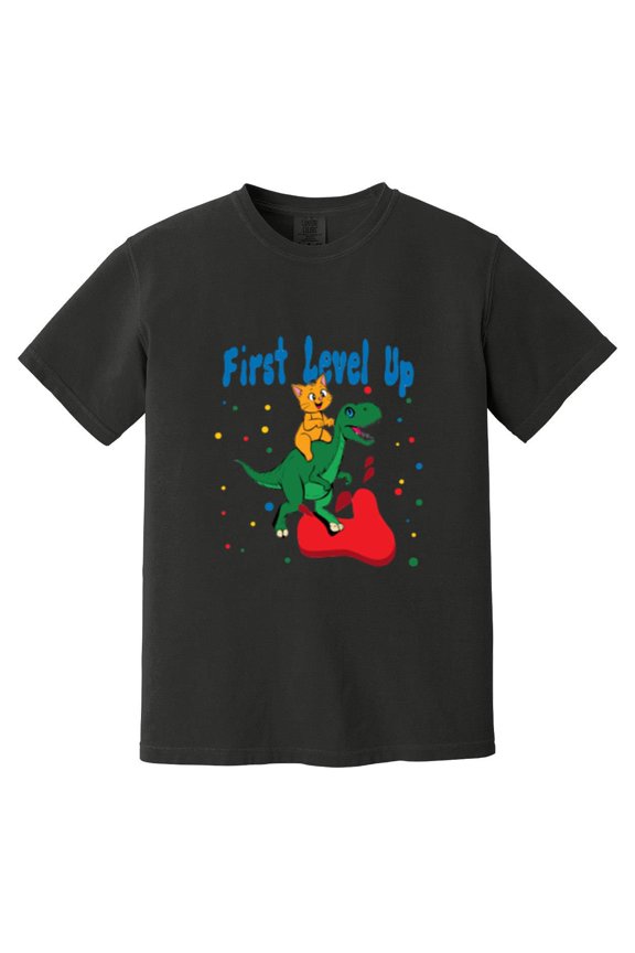 First Level Up Funny Gamer Back To School Student Teacher Comfort Color T-Shirt