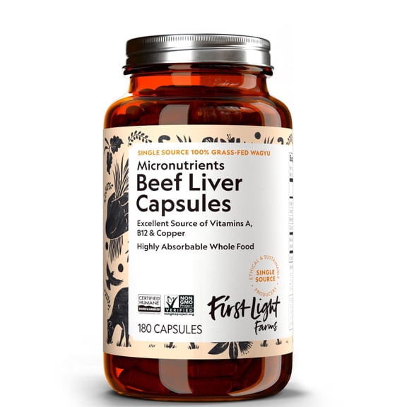 First Light Beef Liver 180 Capsules