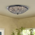 thumbnail image 1 of First Lighting Alkes Clear Glass/ Black Finish Metal 6-light Flush Mount, 1 of 5