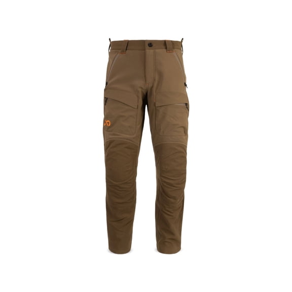 First Lite Men's Catalyst Foundry Soft Shell Pant, Dry Earth, Fleece Lined, Waterproof Knees and Seat, Removable Knee Pads (MBCTFDE)