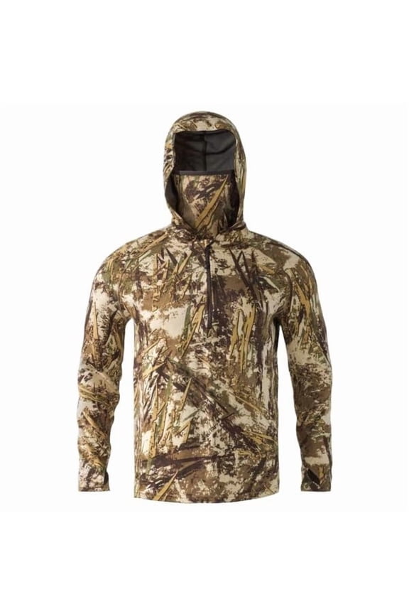 Men's Approach Hoody, Typha Camo, Insulated Breathable Outdoor Full-Zip Hooded Jacket (MTOLHTY)