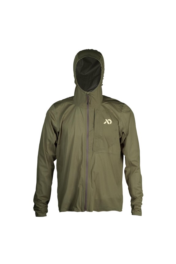 Men's Flashstorm Jacket, Water-Resistant, Breathable, Customizable Hood, Conifer Green (MOMFSCN)