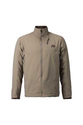 Men's Primer Puffy Jacket, Insulated Lightweight Outerwear, Walnut Color, Full Front Zipper (MOPPJWN)