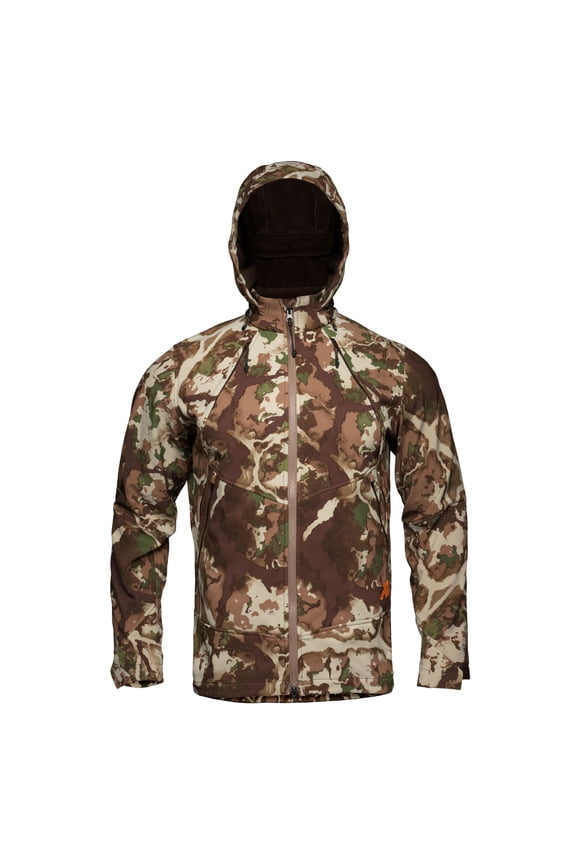 Men's can Soft Shell Jacket, Fusion Camo, Lightweight Breathable Weather Resistant Outdoor Apparel (MOCJ2FU)
