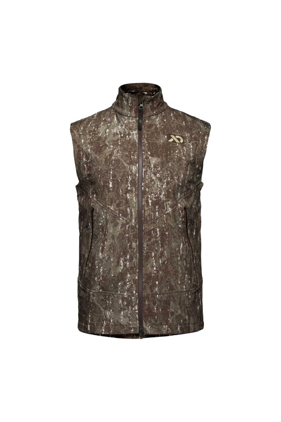 Men's can Soft Shell Vest, Darkwater Color, Wind Resistant Outdoor Layering Apparel (MOWCVCA)