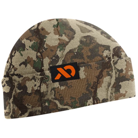First Lite Tag Cuff Merino Beanie, Fusion Camouflage, Soft Breathable Wool, One Size Fits All (MATAGFUOS)