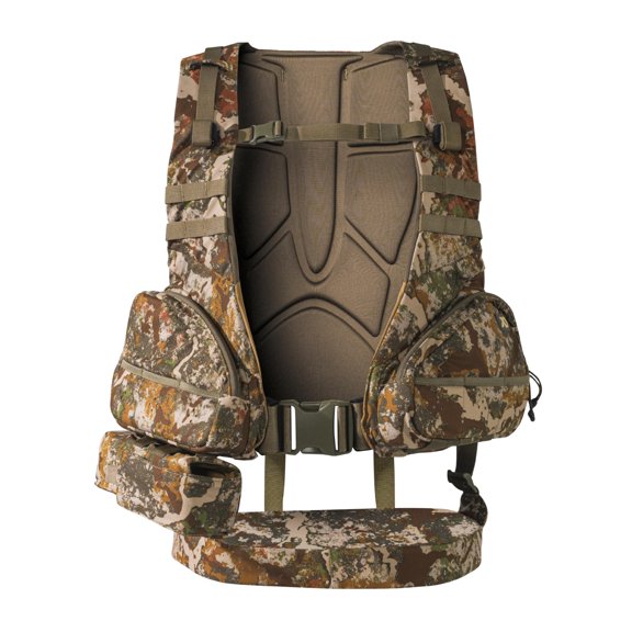 First Lite Treeline Turkey Vest, Specter One Size Fits All Camouflage, Lightweight Durable Hunting Vest with Multiple Pockets, Customizable Fit (FTLSPSPOS)