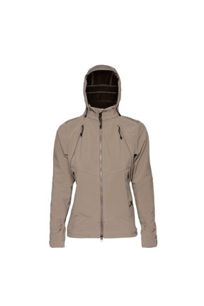 Women's can Soft Shell Jacket, Wind-Resistant Water-Repellent, Lightweight Walnut Outdoor Apparel (WTWCJWN)