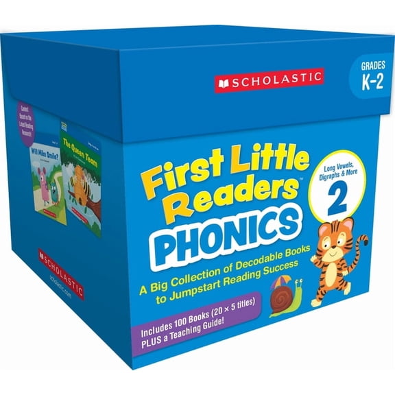First Little Readers: Phonics Set 2 / Long Vowels, Digraphs & More (Multiple-Copy Set): A Big Collection of Decodable Bo, (Hardcover)