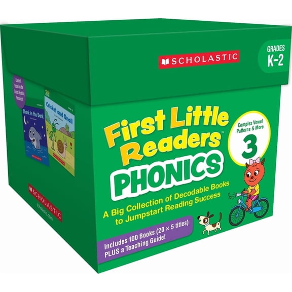 First Little Readers: Phonics Set 3 / Variant Vowels & More (Multiple-Copy Set): A Big Collection of Decodable Books for, (Hardcover)