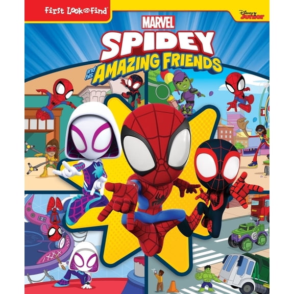 First Look and Find Disney Junior Marvel Spidey and His Amazing Friends: First Look and Find, (Hardcover)