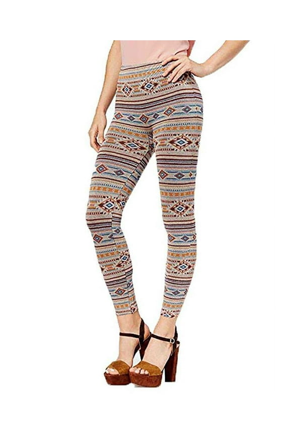 Women’s Geo-Print Stripe Seamless Leggings, Geo Print, Small/Medium