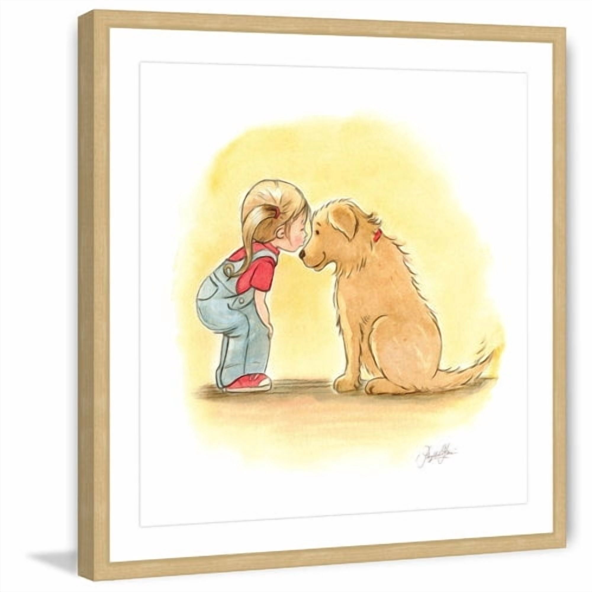 "First Love" by Phyllis Harris Framed Painting Print