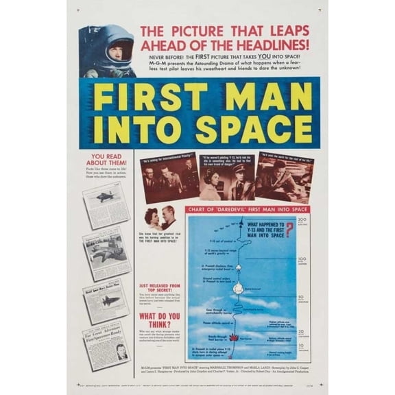 First Man into Space Movie Poster Print (27 x 40)