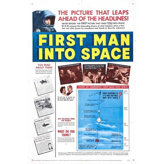 First Man into Space Movie Poster Print (27 x 40)
