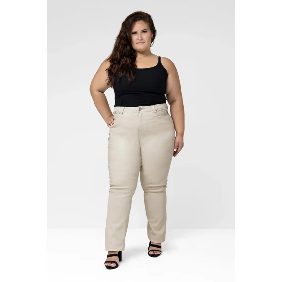 Arya Leather Pants WHITE DUSTY LIGHT