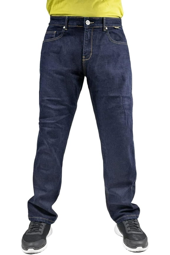 - Interstate - Men's Motorcycle Biker Riding Blue Denim Pants - Size 49 x 34 - Heat Resistant