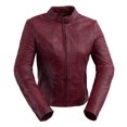 thumbnail image 1 of First Manufacturing WBL1383-L-SNGR Rexie Women Leather Jacket for Women, Sangria Red - Large, 1 of 2