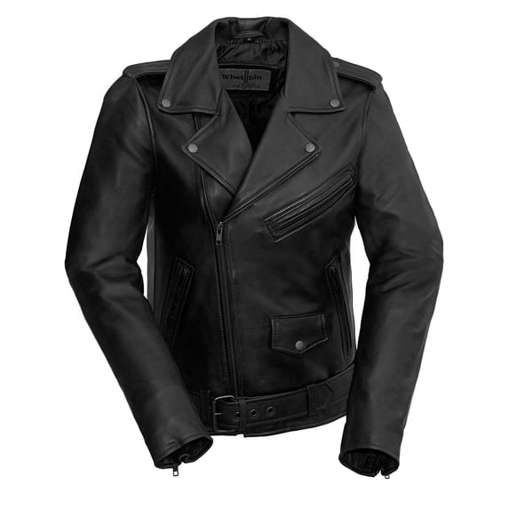 First Manufacturing WBL1390-S-BLK Womens Rebel Leather Jacket, Black - Small