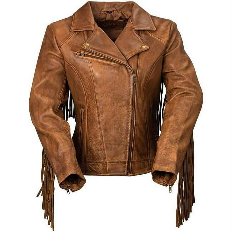 First Manufacturing WBL15035X-3X-WKY Fringe Women Western Leather