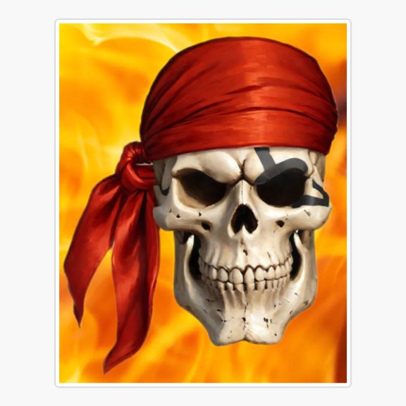 First Mate Revenge Pirate Design Sticker