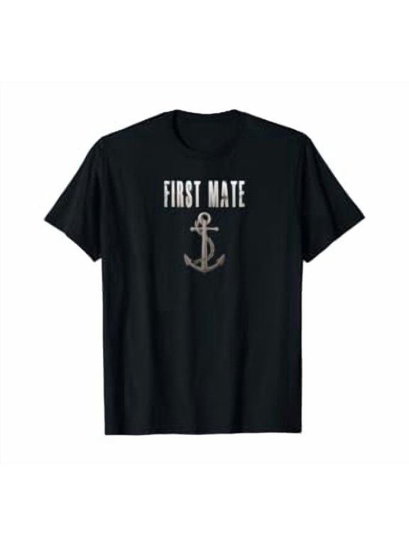 First Mate T-Shirt - Anchor Nautical Gift - Sailing Shirt
