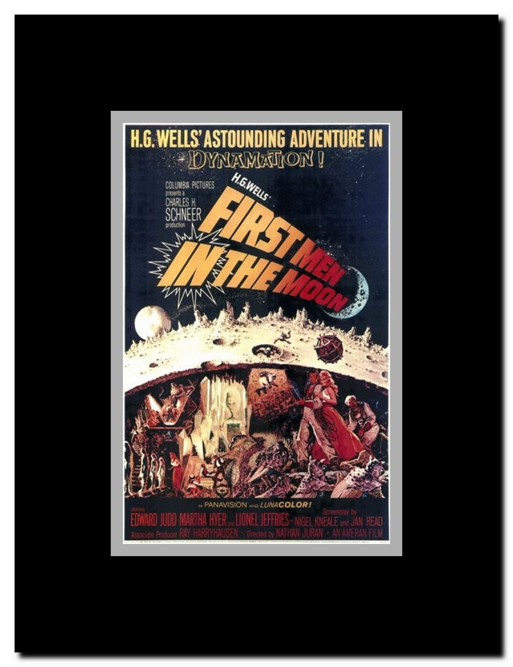 First Men in the Moon Framed Movie Poster