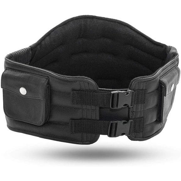 First Mfg Co - Back Support Kidney Belt - Leather - Black - Large