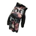 thumbnail image 1 of First Mfg Co - Clutch - Women's Motorcycle Biker Riding White Pink Leather Gloves - Small - Stretch Polyester, 1 of 3