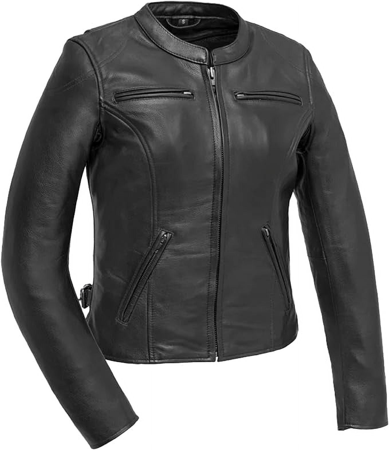 First Mfg Co Competition Women's Motorcycle Biker Riding Black