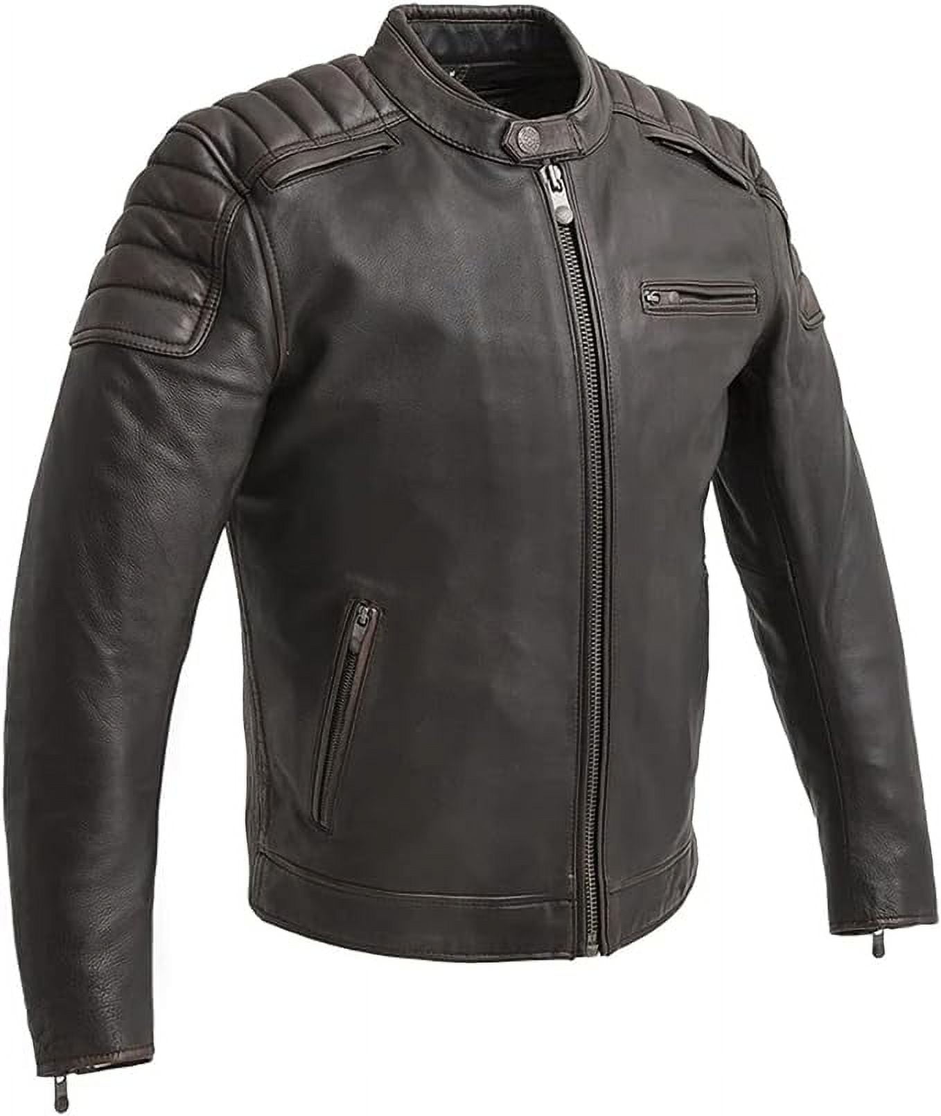 First Mfg Co - Crusader - Men's Motorcycle Biker Riding Brown Beige ...
