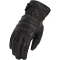 thumbnail image 1 of First Mfg Co - Diablo - Men’s Motorcycle Riding Black Sheepskin Leather Gloves, Insulated Biker Gloves with Padded Palm & Elasticized Wrist, 1 of 3